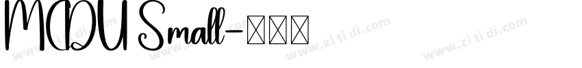 MCDU Small字体转换